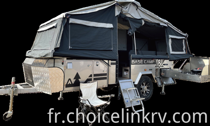 Camper Rv Trailer With Canopy